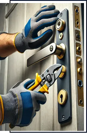 Expert Locksmith Fixing A Broken Home Lock